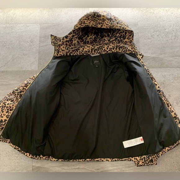 J Crew Leopard Print Puffer Jacket - Picture 8 of 15